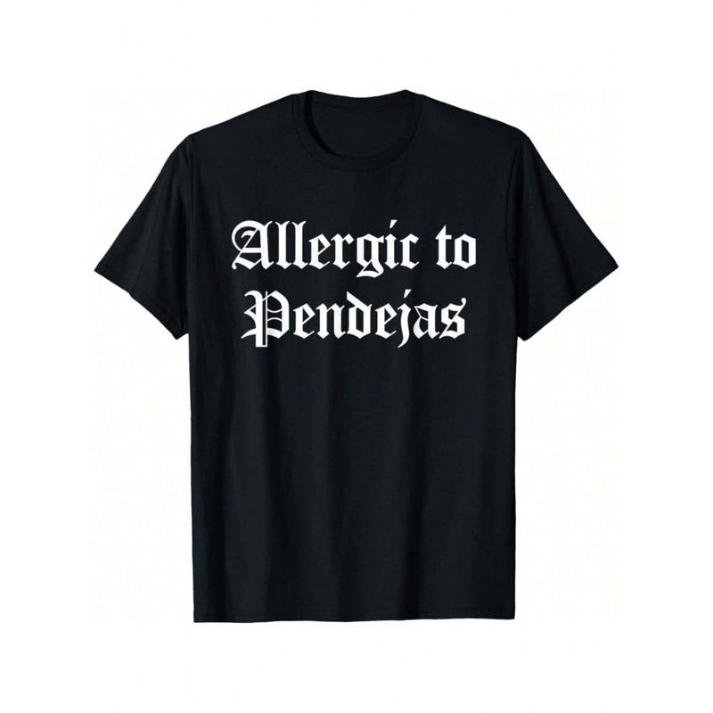 Allergic Pendejas Funny Quotes Versatile Basic - Adult & Kids T-Shirts, Sweatshirts & Hoodies apparel design preview 1