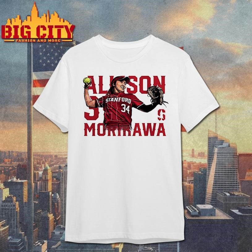 Allison Morikawa Stanford Softball NCAA Caricature - Adult & Kids T-Shirts, Sweatshirts & Hoodies apparel design preview 1