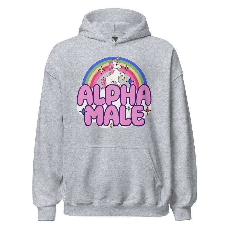 Alpha Male Funny Satire Humor Hilarious Parody Ironic - Adult & Kids T-Shirts, Sweatshirts & Hoodies apparel design preview 1