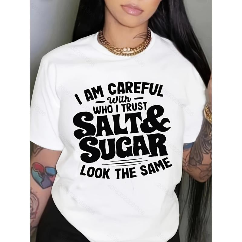 Alphabets Print Crew Neck Casual Loose Short Sleeve - Adult & Kids T-Shirts, Sweatshirts & Hoodies apparel design preview 1
