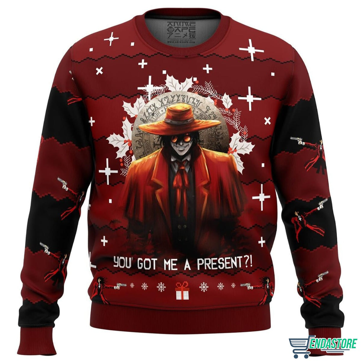 Alucard Hellsing 3D Ugly Christmas Sweater - Holiday Gift product image
