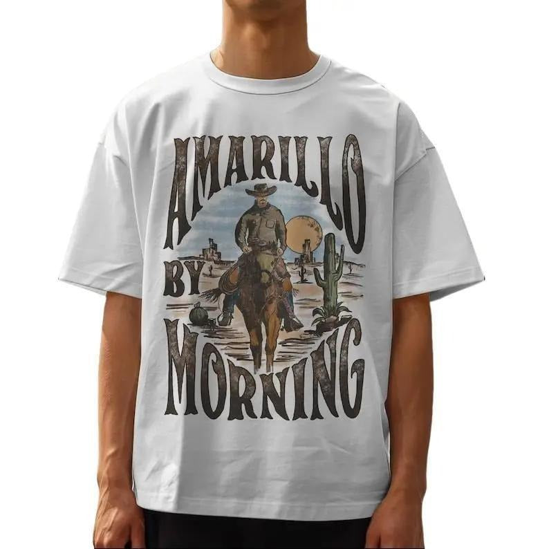 Amarillo Morning Country Music Texas Western Cowboy - Adult & Kids T-Shirts, Sweatshirts & Hoodies apparel design preview 1