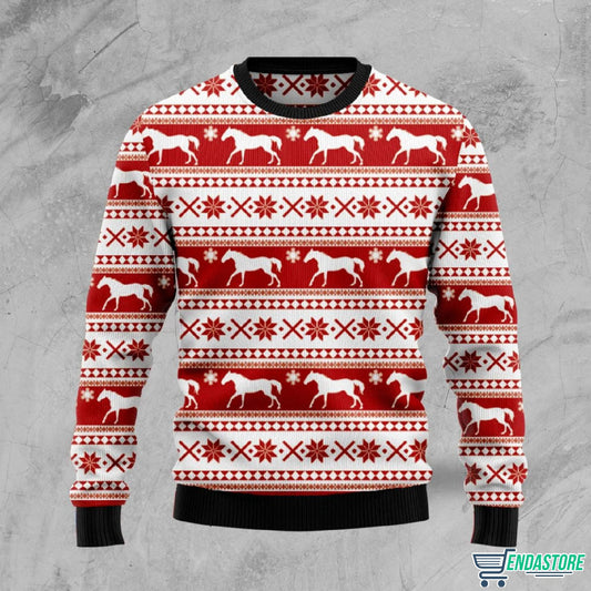 Amazing Horse 3D Ugly Christmas Sweater - Holiday Gift product image