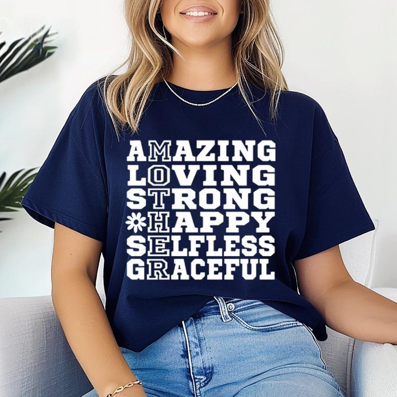 Amazing Loving Strong Happy Selfless Graceful Casual - Adult & Kids T-Shirts, Sweatshirts & Hoodies apparel design preview 1