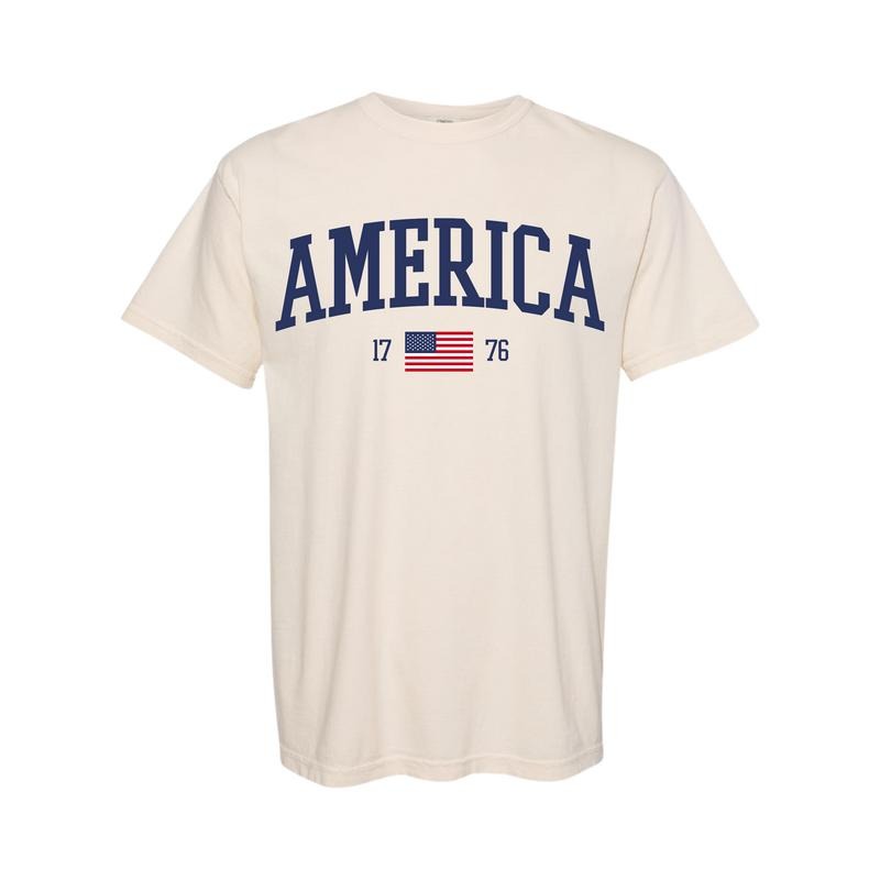America 1776 Flag Fourth July - Adult & Kids T-Shirts, Sweatshirts & Hoodies apparel design preview 1
