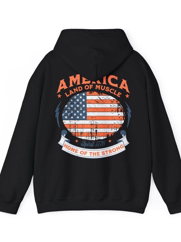 America Patriotic Fitness Usa Fourth July Gym Workout - Adult & Kids T-Shirts, Sweatshirts & Hoodies apparel design preview 1