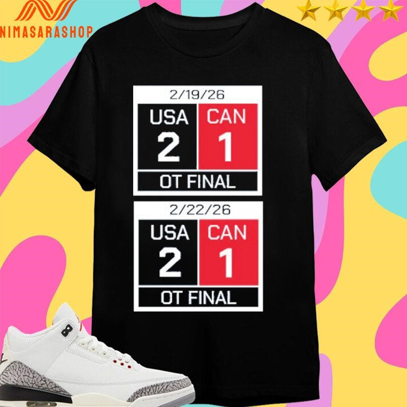 America Scoreboard USA 2 Can 1 - Adult & Kids T-Shirts, Sweatshirts & Hoodies apparel design preview 1