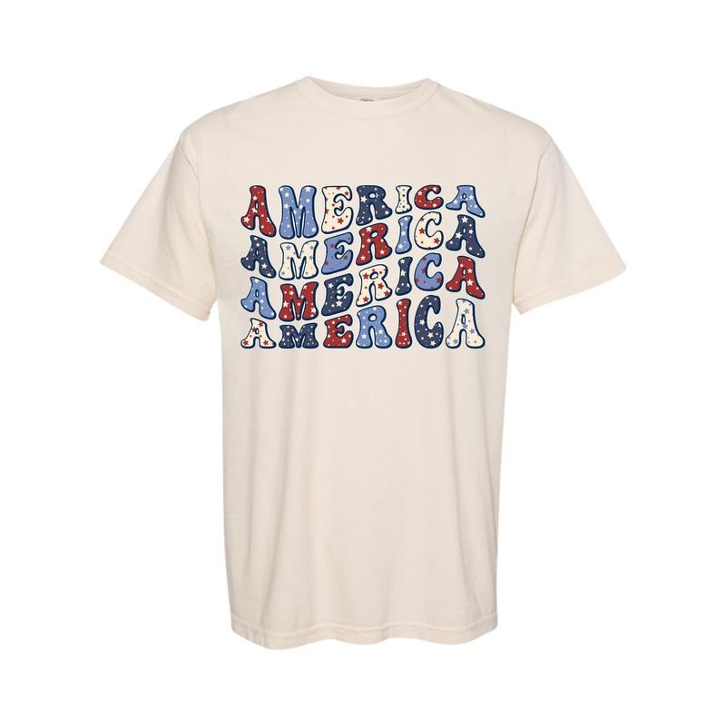 America Stars USA Colorful - Adult & Kids T-Shirts, Sweatshirts & Hoodies apparel design preview 1
