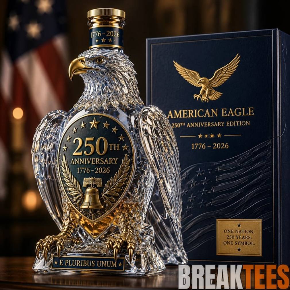 American Eagle 250th Anniversary Commemorative Bottle - Adult & Kids T-Shirts, Sweatshirts & Hoodies apparel design preview 1