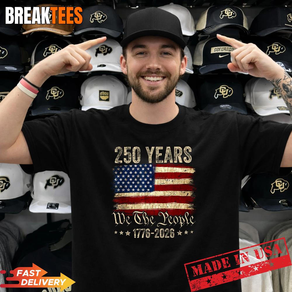 American Flag 250th Anniversary 1776 2026 - Adult & Kids T-Shirts, Sweatshirts & Hoodies apparel design preview 1