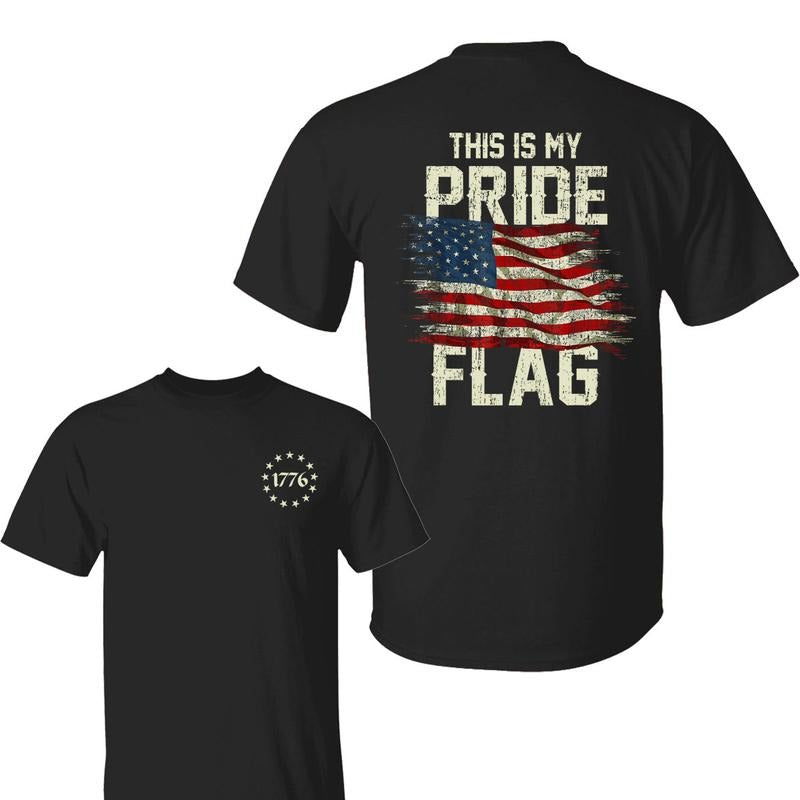 American Pride This Is My Flag Patriotic Cotton Top - Adult & Kids T-Shirts, Sweatshirts & Hoodies apparel design preview 1