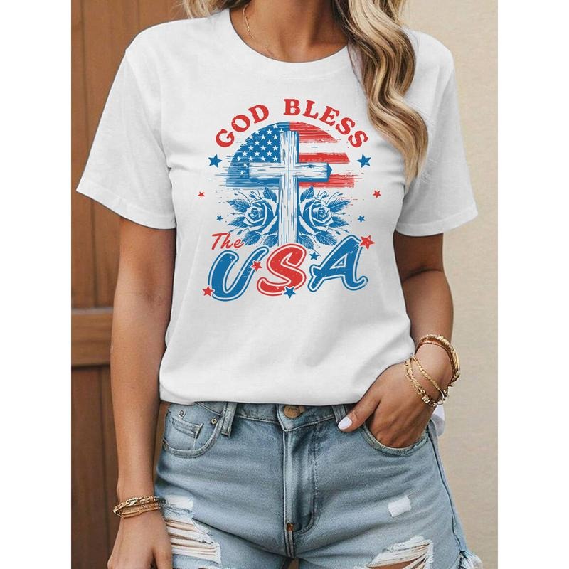 American Symbol Adorned 'God Bless USA' Commemorative - Adult & Kids T-Shirts, Sweatshirts & Hoodies apparel design preview 1