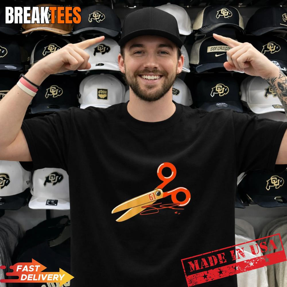 Anaheim Ducks Hockey Cutter Gauthier Scissors - Adult & Kids T-Shirts, Sweatshirts & Hoodies apparel design preview 1