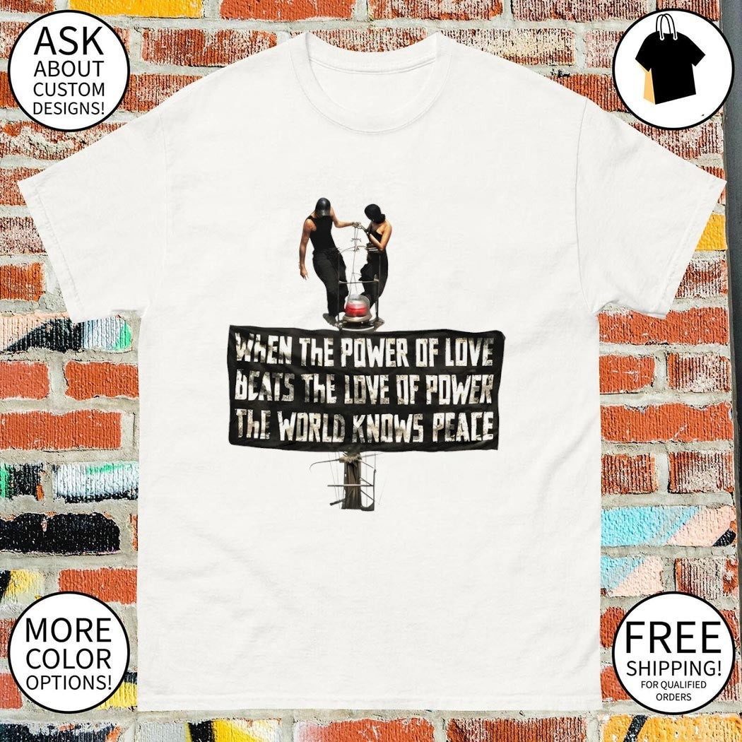 Angela Nikolau and Ivan Beerkus on tower When the - Adult & Kids T-Shirts, Sweatshirts & Hoodies apparel design preview 1