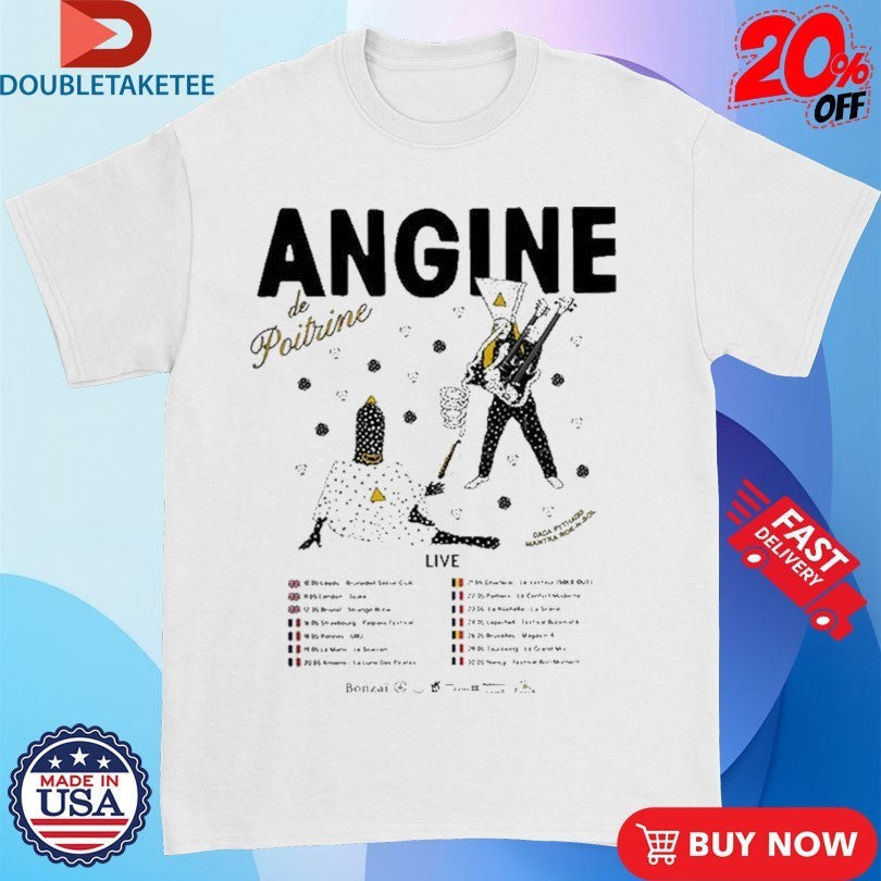 Angine De Poitrine Tour 2026 Vol II Live Across - Adult & Kids T-Shirts, Sweatshirts & Hoodies apparel design preview 1
