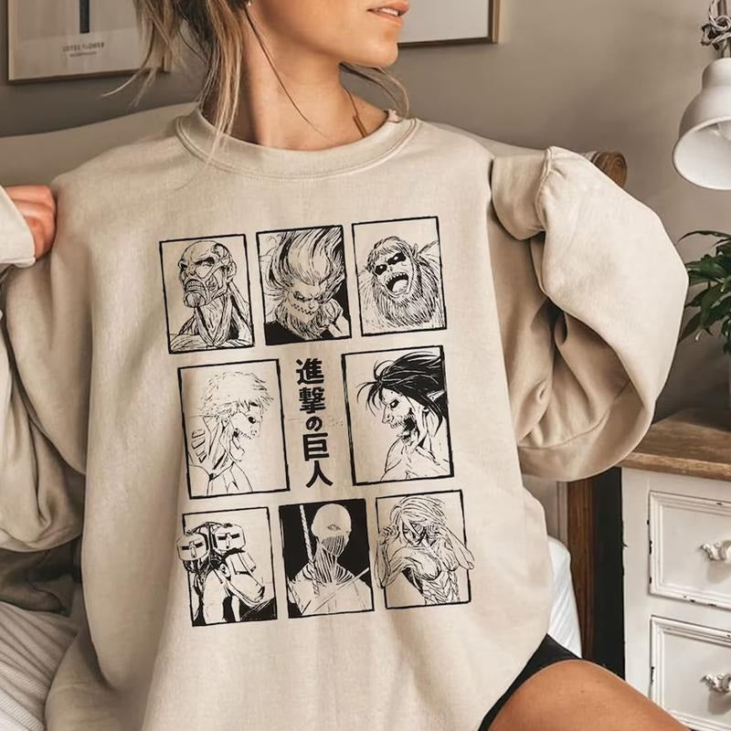 Anime Attack Titan Colosal Tian Jaw My Besto Fr - Adult & Kids T-Shirts, Sweatshirts & Hoodies apparel design preview 1