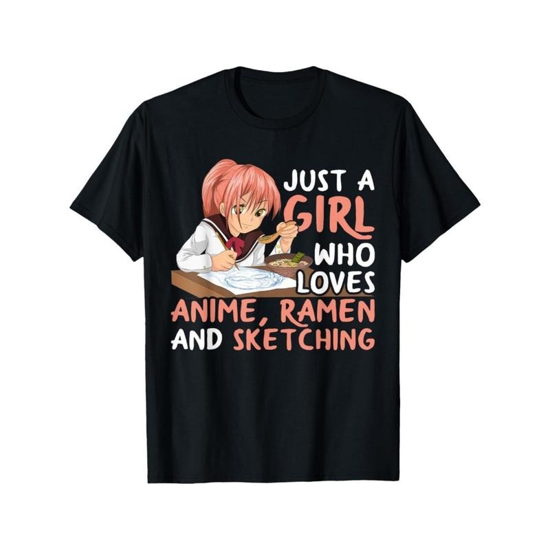[Anime Cotton Ramen Casual Round Neck Non Stretch - Adult & Kids T-Shirts, Sweatshirts & Hoodies apparel design preview 1