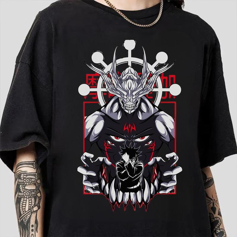 Anime Mahoraga General Jjk Jujutsu Kaisen Megumi - Adult & Kids T-Shirts, Sweatshirts & Hoodies apparel design preview 1