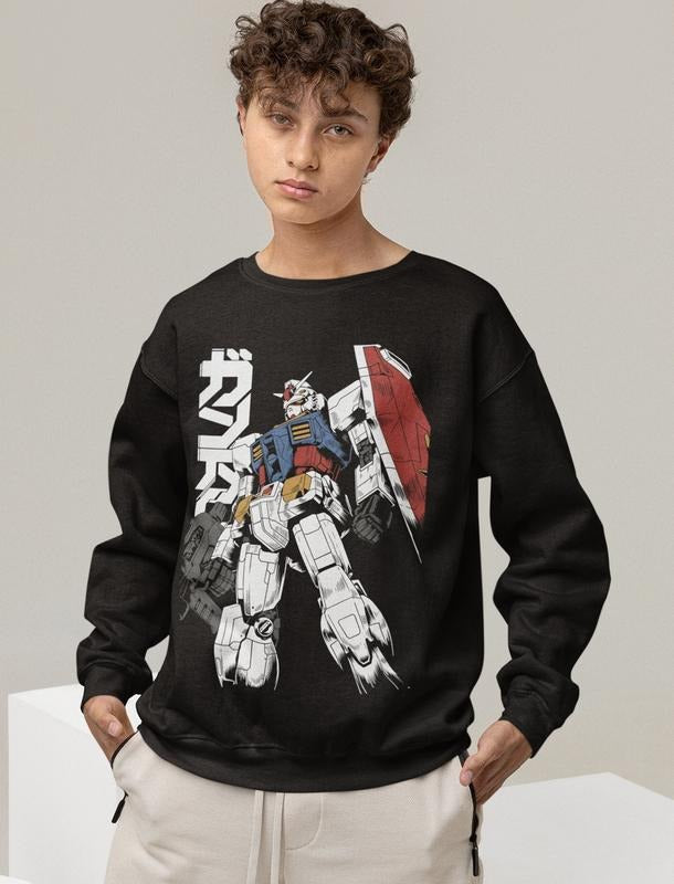 Anime Gundam Vintage Lovers Sweat Manga Kawaii - Adult & Kids T-Shirts, Sweatshirts & Hoodies apparel design preview 1