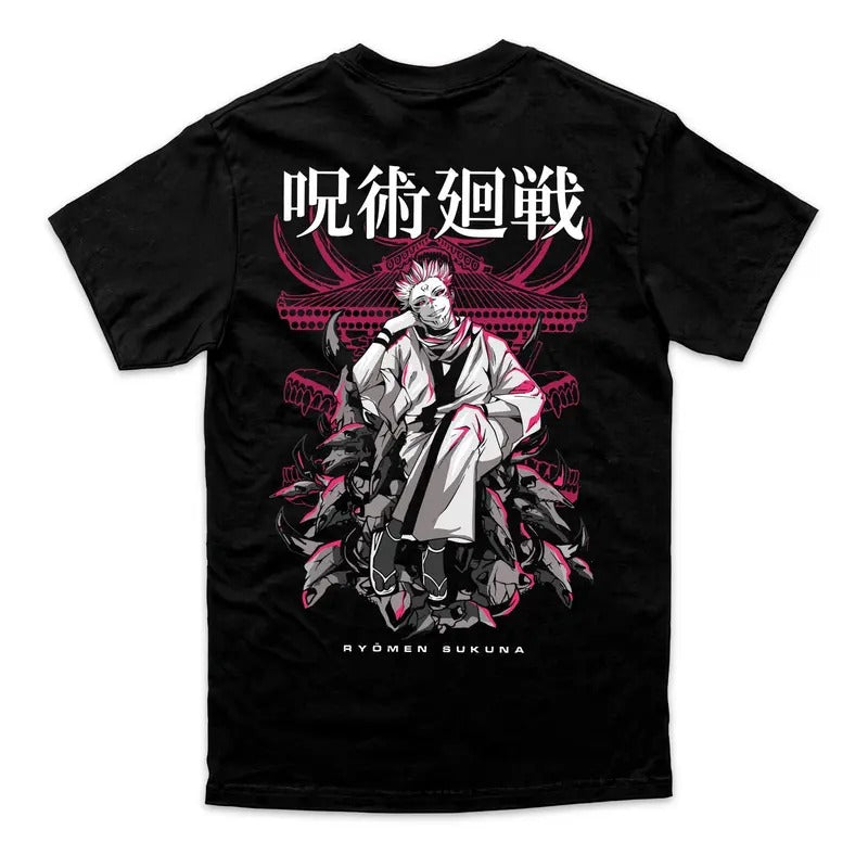 Anime Sukuna Oversize Lover Him Her Custom - Adult & Kids T-Shirts, Sweatshirts & Hoodies apparel design preview 1