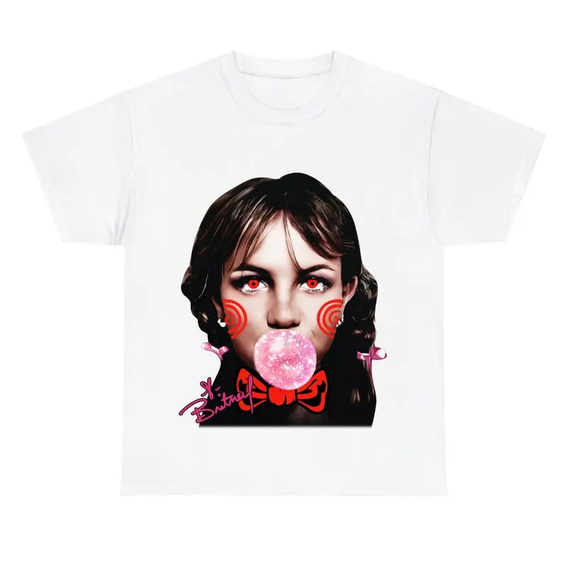 Annabelle Britney Halloween Big Face - Adult & Kids T-Shirts, Sweatshirts & Hoodies apparel design preview 1