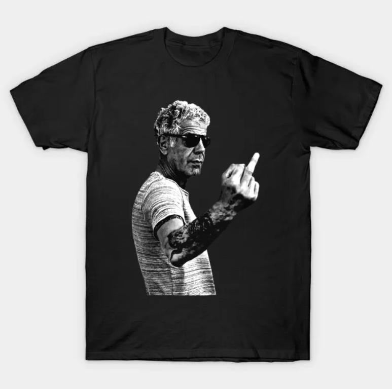 Anthony Bourdain Classic Cool Vintage Meme Cringe - Adult & Kids T-Shirts, Sweatshirts & Hoodies apparel design preview 1