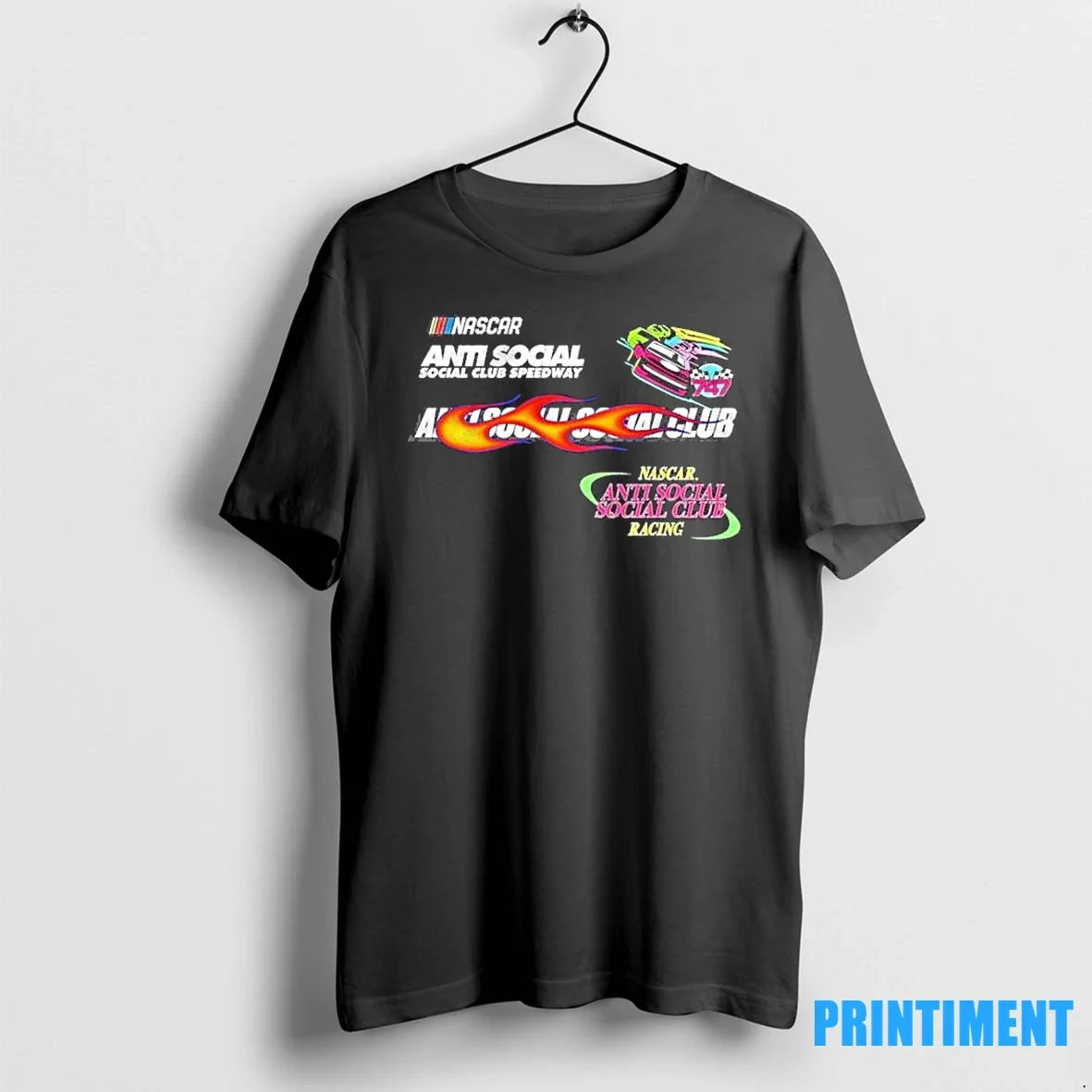 Anti Social Club X Nascar Racing Sweater - Adult & Kids T-Shirts, Sweatshirts & Hoodies apparel design preview 1