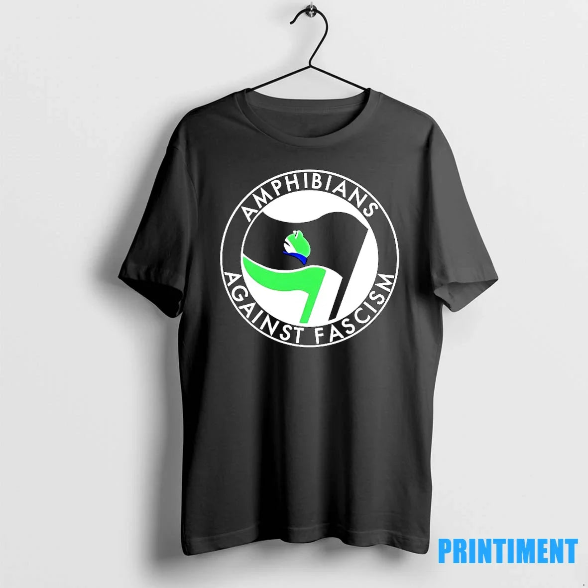 Antifa Amphibians Against Fascism Portland Frog Logo - Adult & Kids T-Shirts, Sweatshirts & Hoodies apparel design preview 1