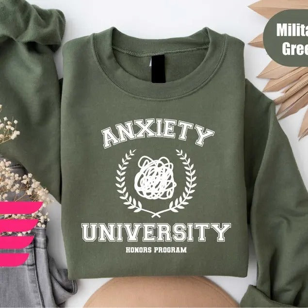 Anxiety University Honors Program Depression Mental - Adult & Kids T-Shirts, Sweatshirts & Hoodies apparel design preview 1