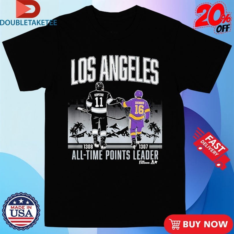 Anze Kopitar And Marcel Dionne Los Angeles All Time - Adult & Kids T-Shirts, Sweatshirts & Hoodies apparel design preview 1