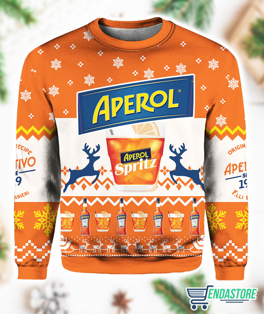 Aperol Spritz 3D Printed 3D Christmas Sweater - Holiday Gift product image 2