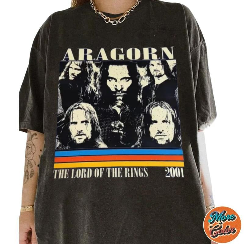 Aragorn Lord Ring Movie Cotton Crew Neck Size S 3XL - Adult & Kids T-Shirts, Sweatshirts & Hoodies apparel design preview 1