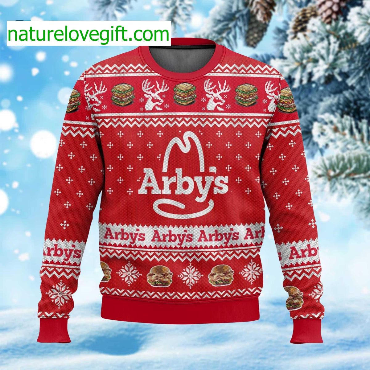 Arby’s Ugly Christmas Sweater - Holiday Gift product image