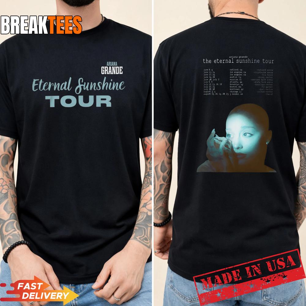 Ariana Grande 2026 The Eternal Sunshine Tour - Adult & Kids T-Shirts, Sweatshirts & Hoodies apparel design preview 1