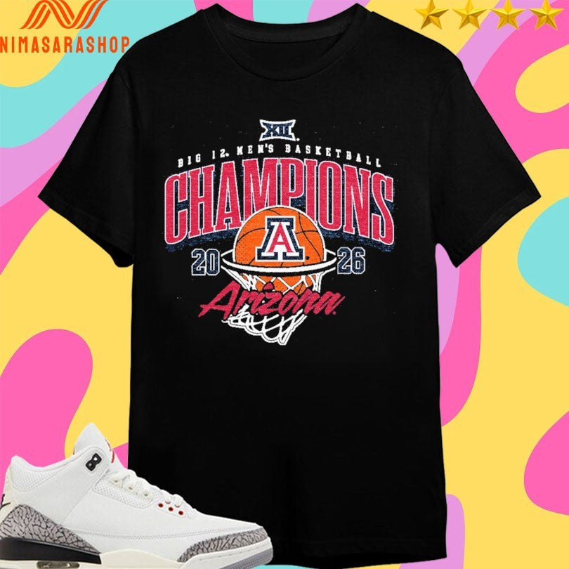 Arizona Big 12 Men’s Basketball Champions - Adult & Kids T-Shirts, Sweatshirts & Hoodies apparel design preview 1