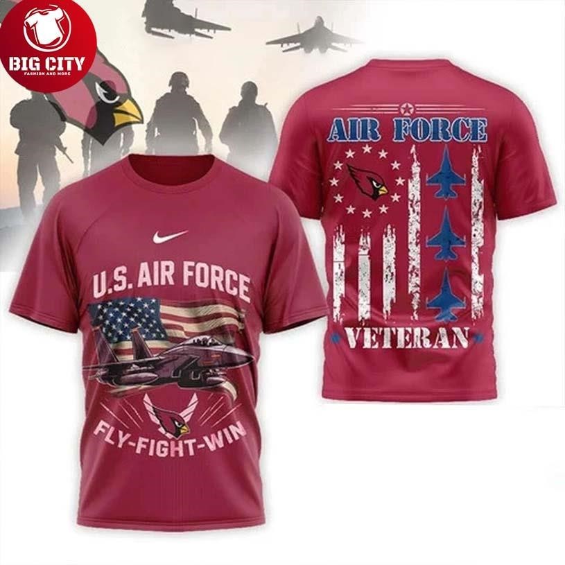 Arizona Cardinals 2026 US Air Force Fly Fight Win - Adult & Kids T-Shirts, Sweatshirts & Hoodies apparel design preview 1