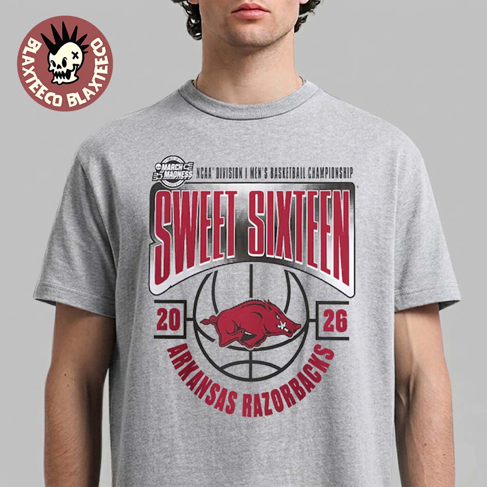 Arkansas Razorbacks Men's Basketball 2026 NCAA March - Adult & Kids T-Shirts, Sweatshirts & Hoodies apparel design preview 1