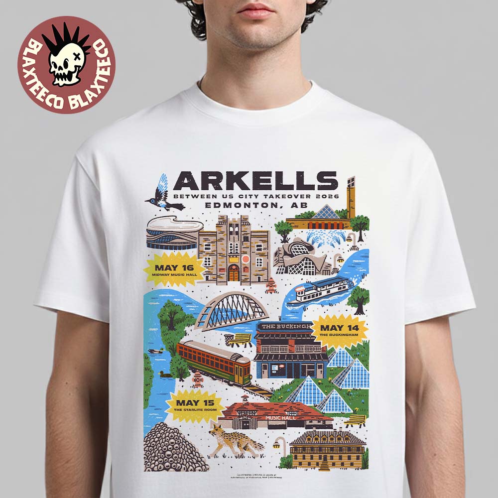 Arkells Edmonton AB Canada 2026 City Take Over Tour - Adult & Kids T-Shirts, Sweatshirts & Hoodies apparel design preview 1