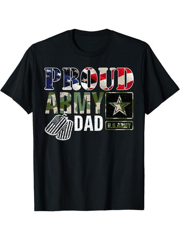 Army Dad Patriotic Camo Print Streetwear Casual - Adult & Kids T-Shirts, Sweatshirts & Hoodies apparel design preview 1