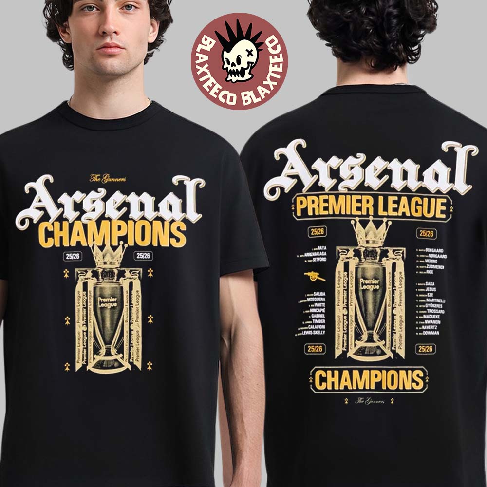 Arsenal 2026 Premier League Champions Trophy Crew - Adult & Kids T-Shirts, Sweatshirts & Hoodies apparel design preview 1