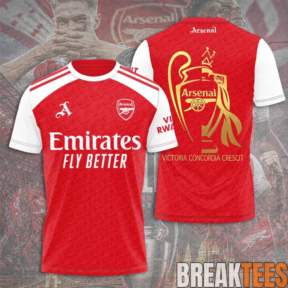 Arsenal 2X EPL UCL Champions 25-26 - Adult & Kids T-Shirts, Sweatshirts & Hoodies apparel design preview 1