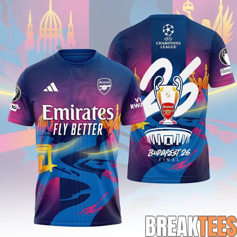 Arsenal FC Champions League Final 2026 - Adult & Kids T-Shirts, Sweatshirts & Hoodies apparel design preview 1