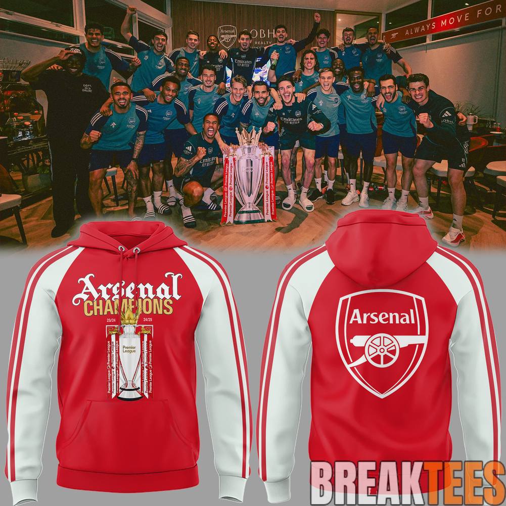 Arsenal Premier League Champions 2025-2026 - Adult & Kids T-Shirts, Sweatshirts & Hoodies apparel design preview 1