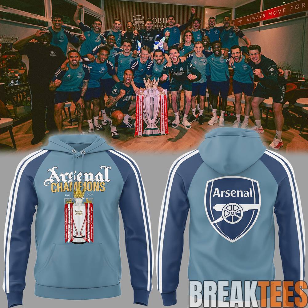 Arsenal Premier League Champions 25-26 - Adult & Kids T-Shirts, Sweatshirts & Hoodies apparel design preview 1