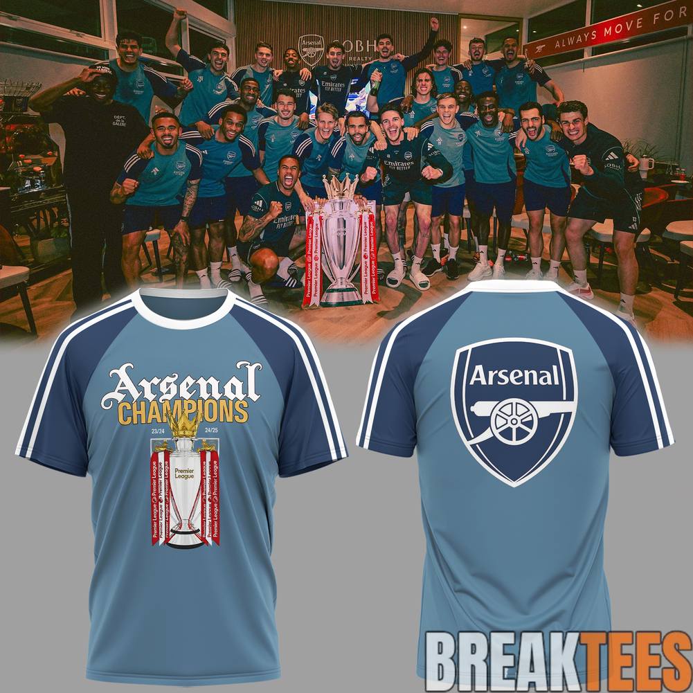 Arsenal Premier League Champions 25-26 - Adult & Kids T-Shirts, Sweatshirts & Hoodies apparel design preview 1