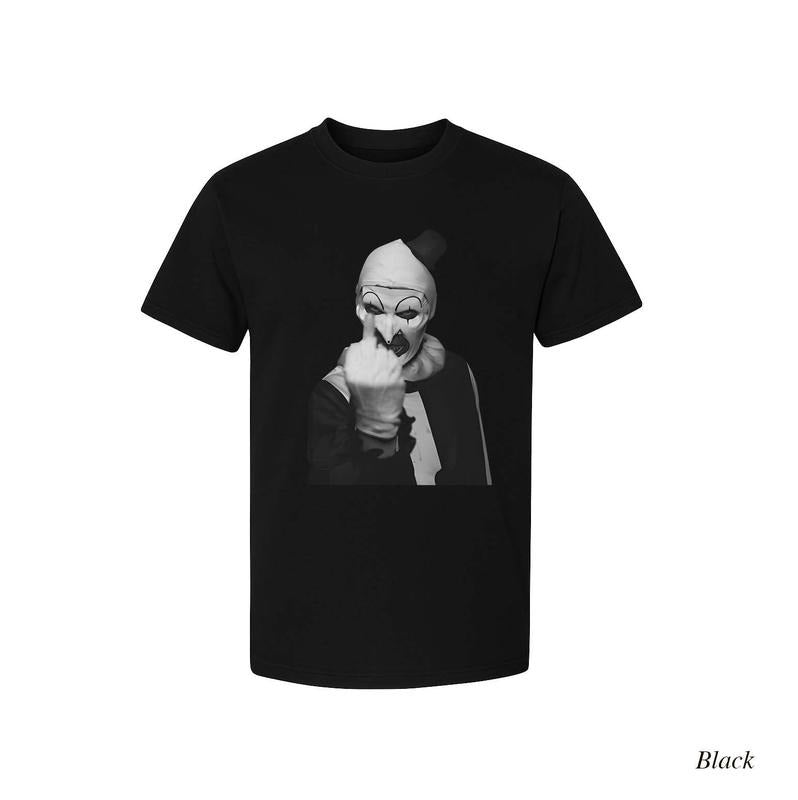 Art Clown Middle Finger Terrifier Funny Halloween 3 - Adult & Kids T-Shirts, Sweatshirts & Hoodies apparel design preview 1