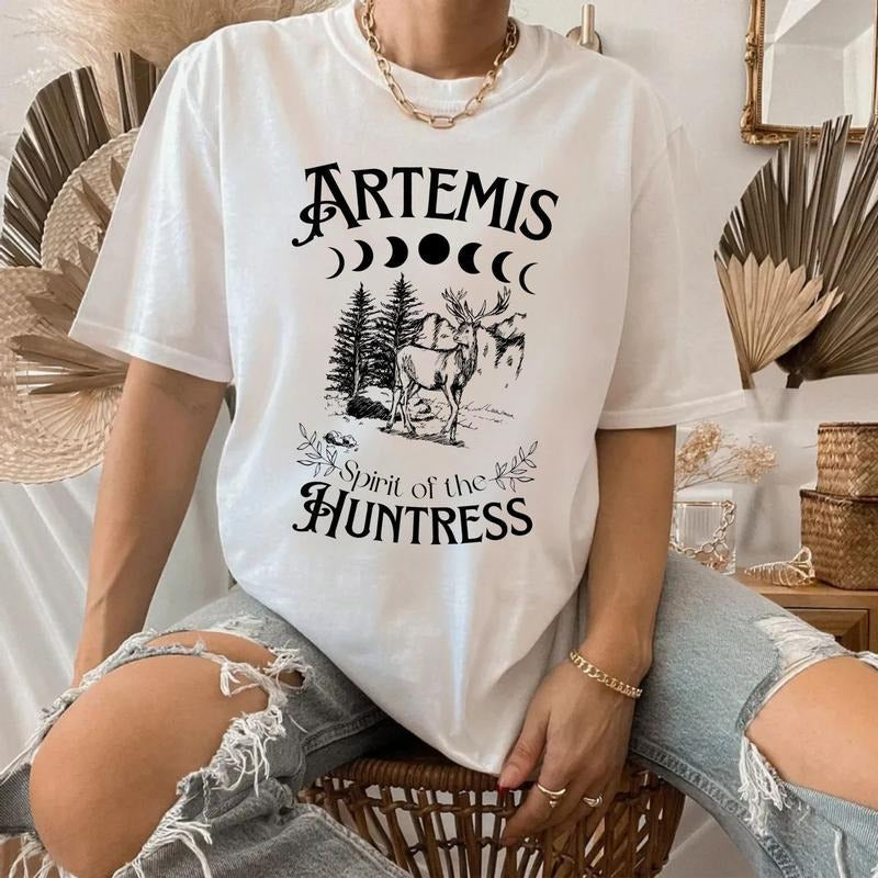 Artemis Goddess Greek Mythology Dark Academia Poet - Adult & Kids T-Shirts, Sweatshirts & Hoodies apparel design preview 1