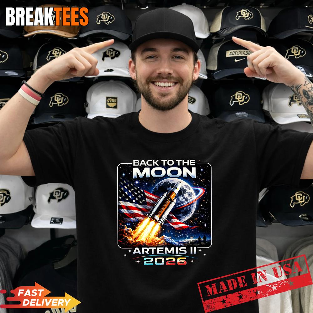 Artemis Launch Back to The Moon 2026 - Adult & Kids T-Shirts, Sweatshirts & Hoodies apparel design preview 1