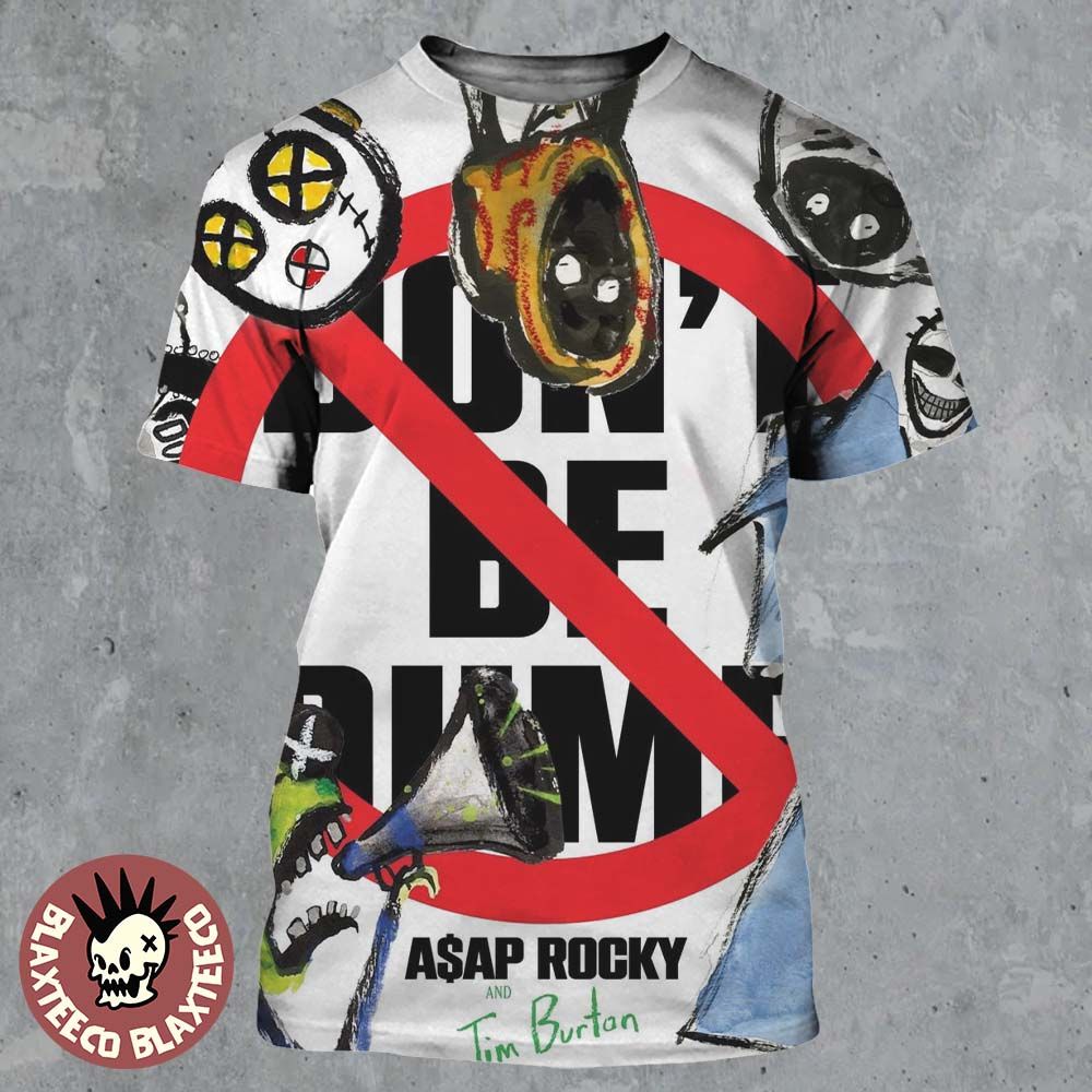 Asap Rocky Don't Be Dumb Official Album Cover All - Adult & Kids T-Shirts, Sweatshirts & Hoodies apparel design preview 1