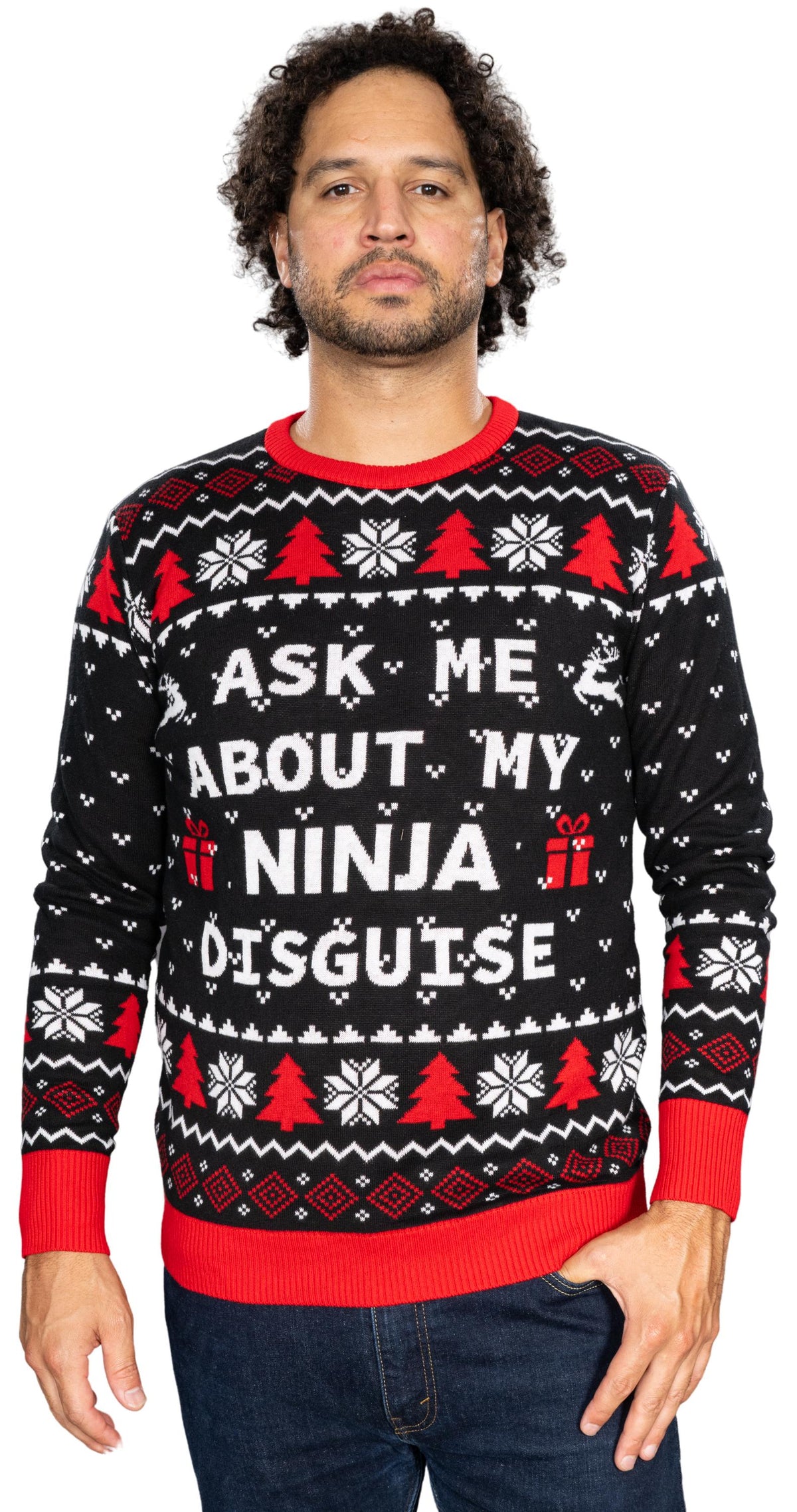 Ask Me About My Ninja Disguise Graphic Sweater - Gift Idea product image 2